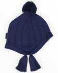 Cable Knit Beanie Navy