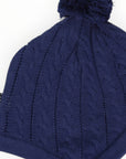 Cable Knit Beanie Navy