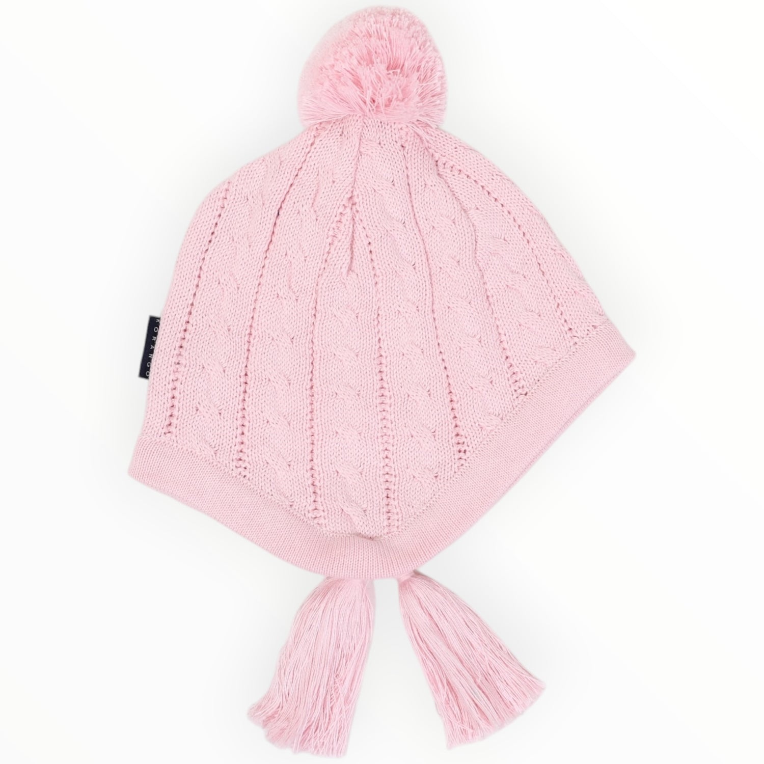 Cable Knit Beanie Pink