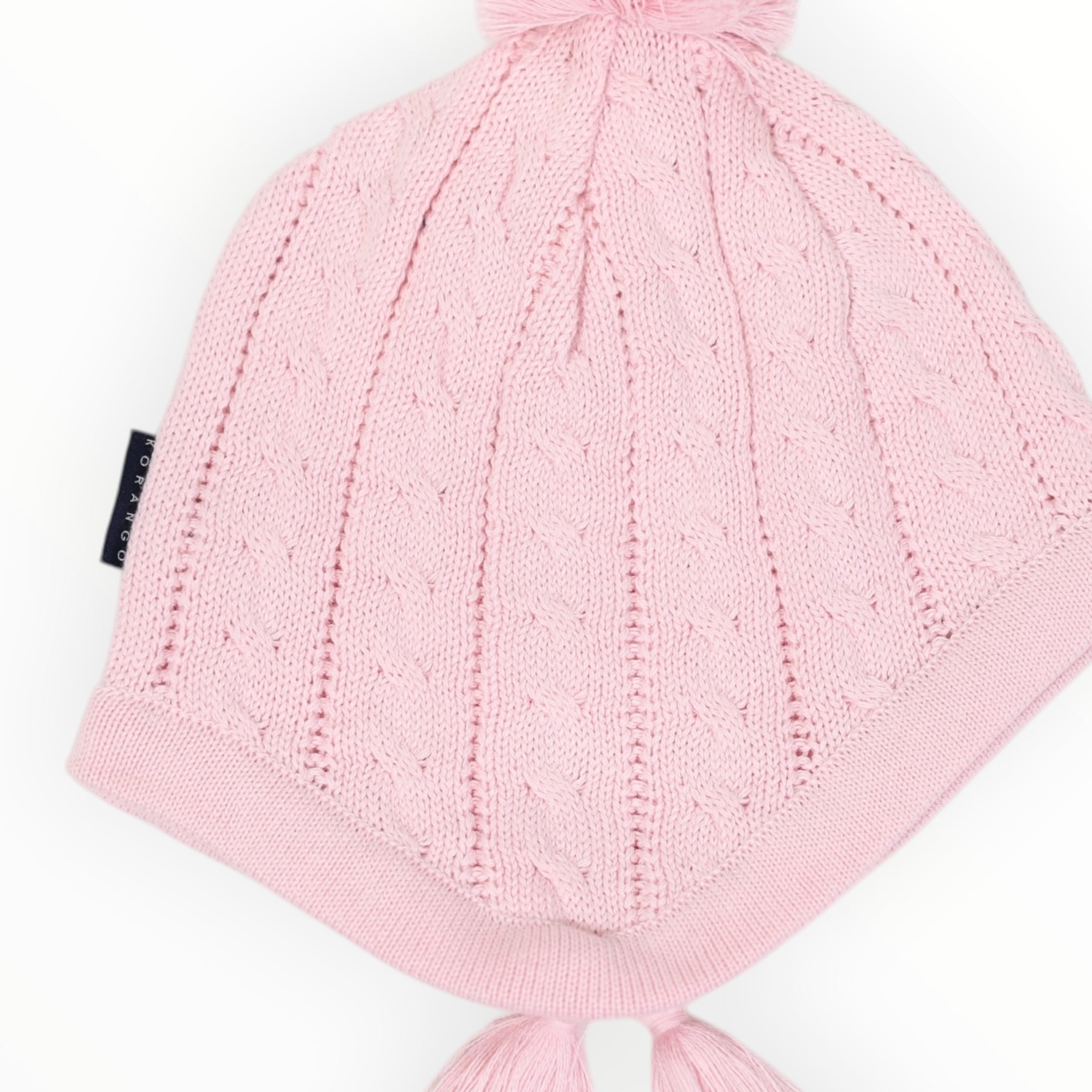 Cable Knit Beanie Pink
