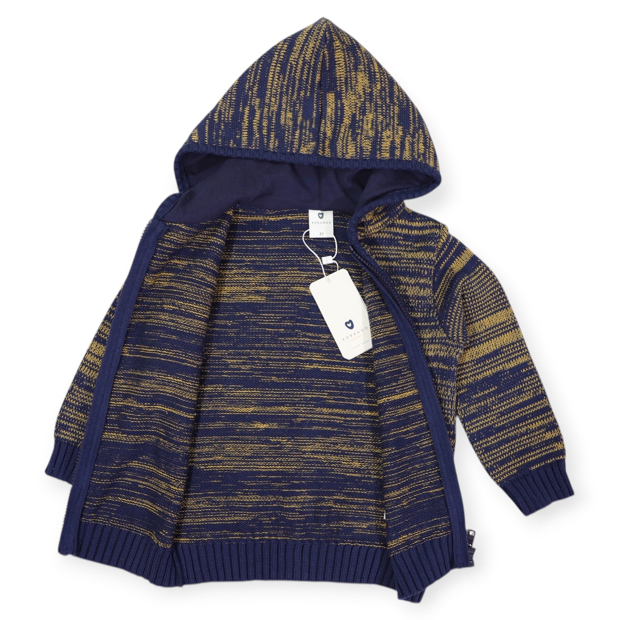 Fleck Knit Zip Jacket Charcoal