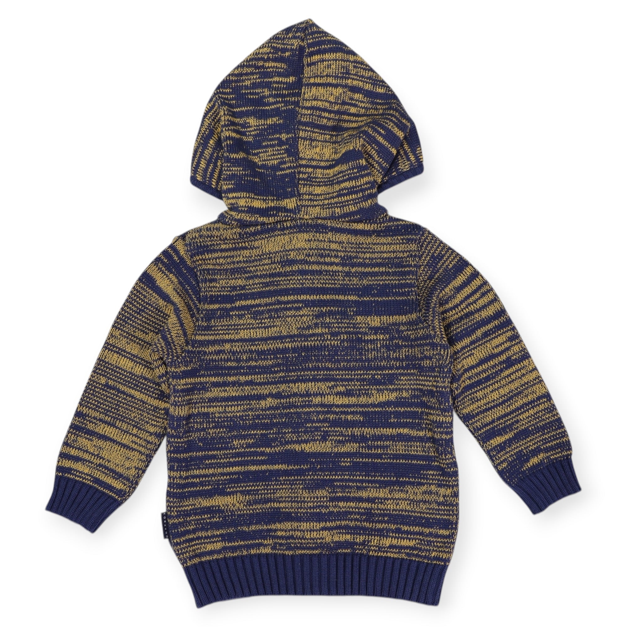 Fleck Knit Zip Jacket Charcoal