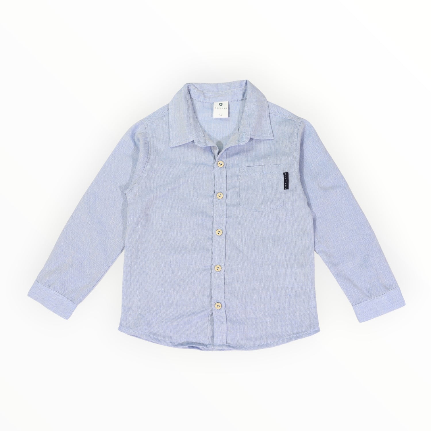 Soft Cotton textured Shirt Blue