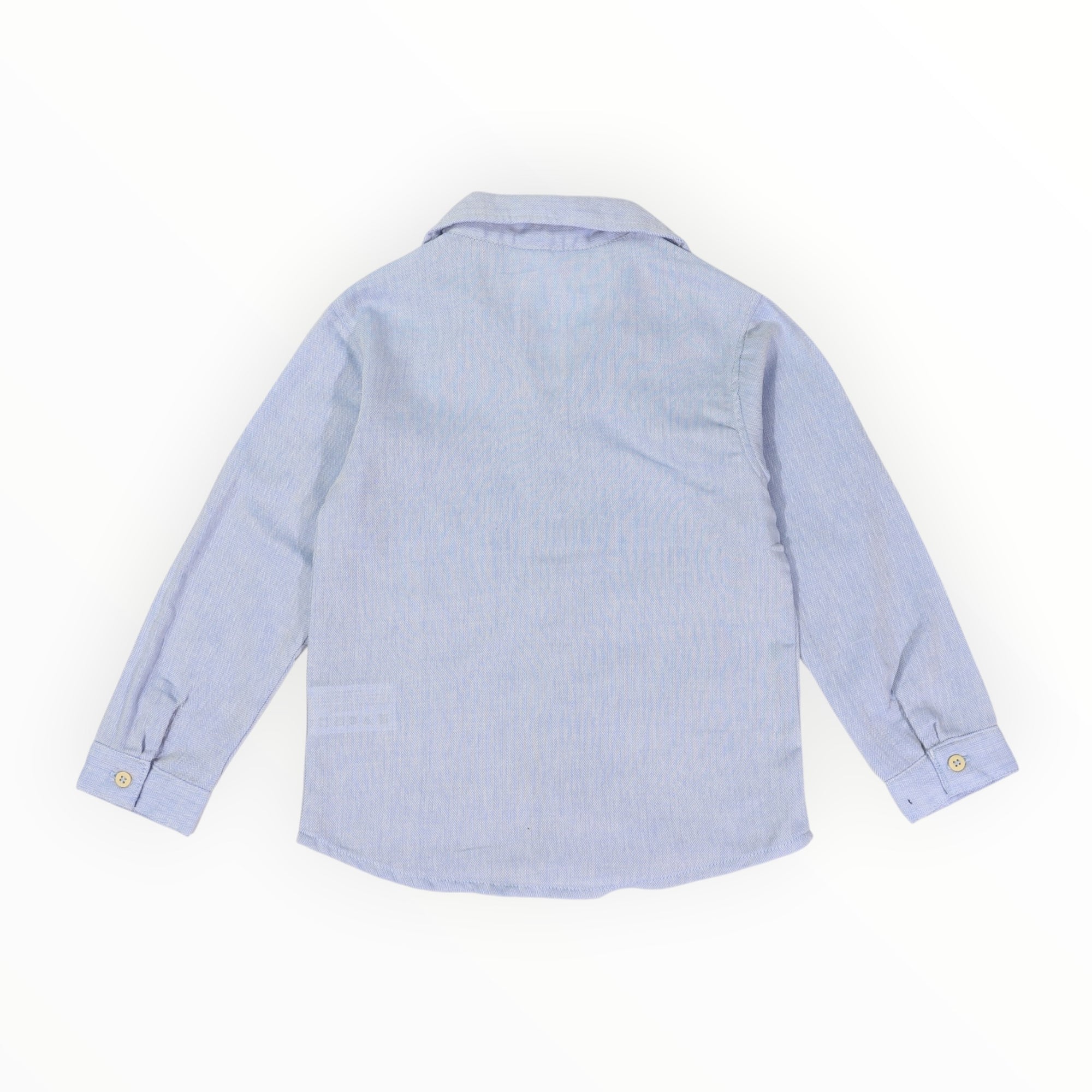 Soft Cotton textured Shirt Blue