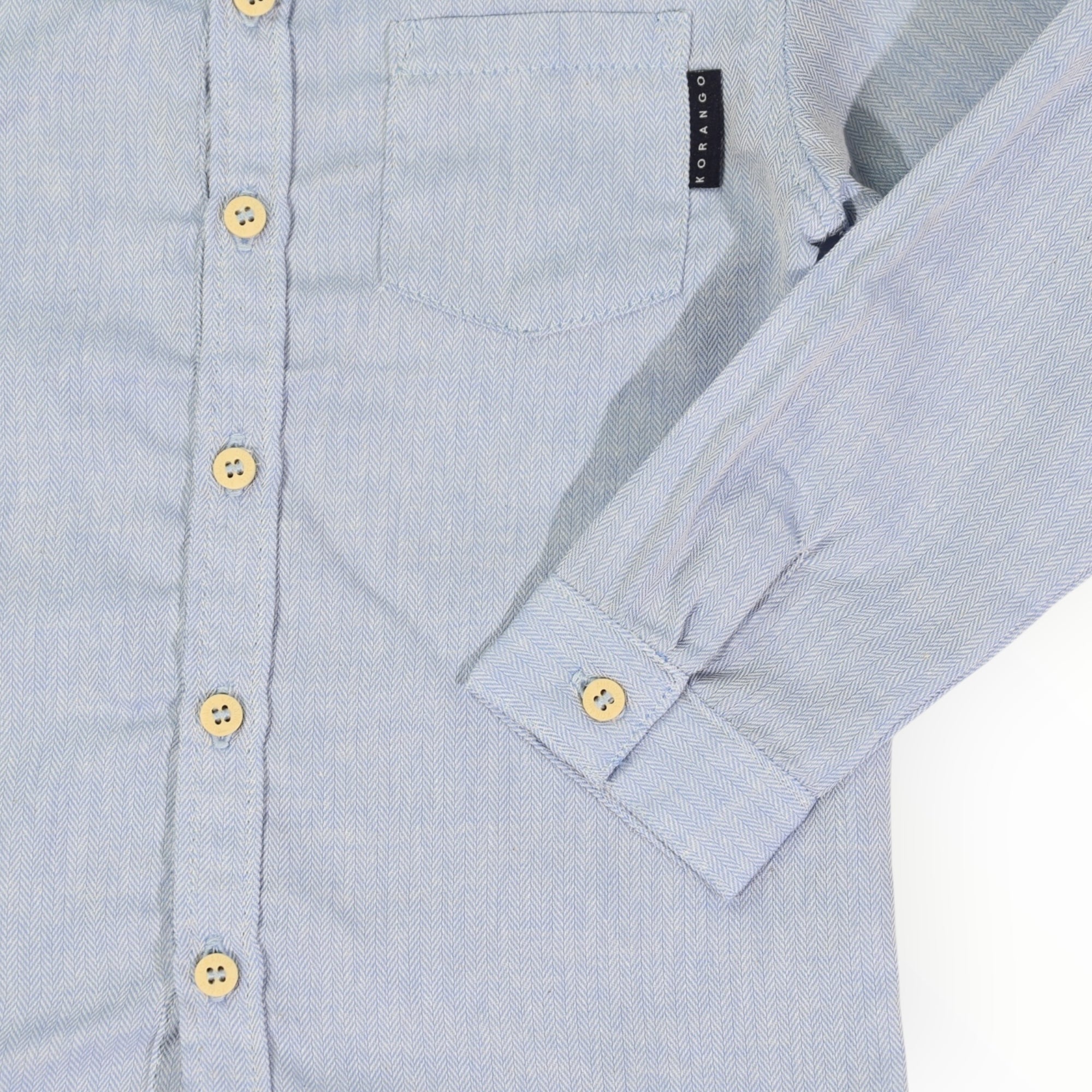 Soft Cotton textured Shirt Blue