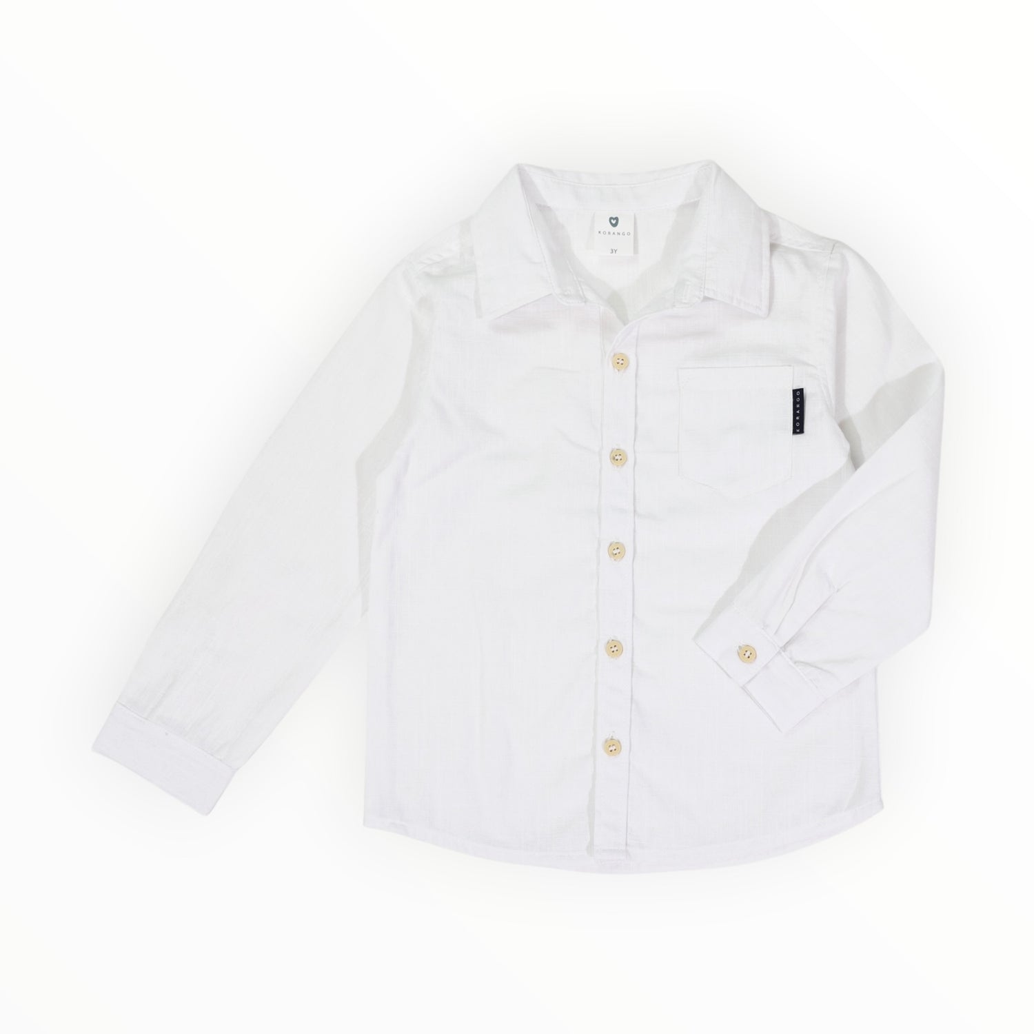 Soft Cotton textured Shirt White
