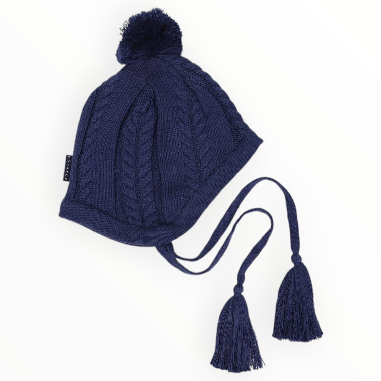 Cable Knit Beanie Classic Navy