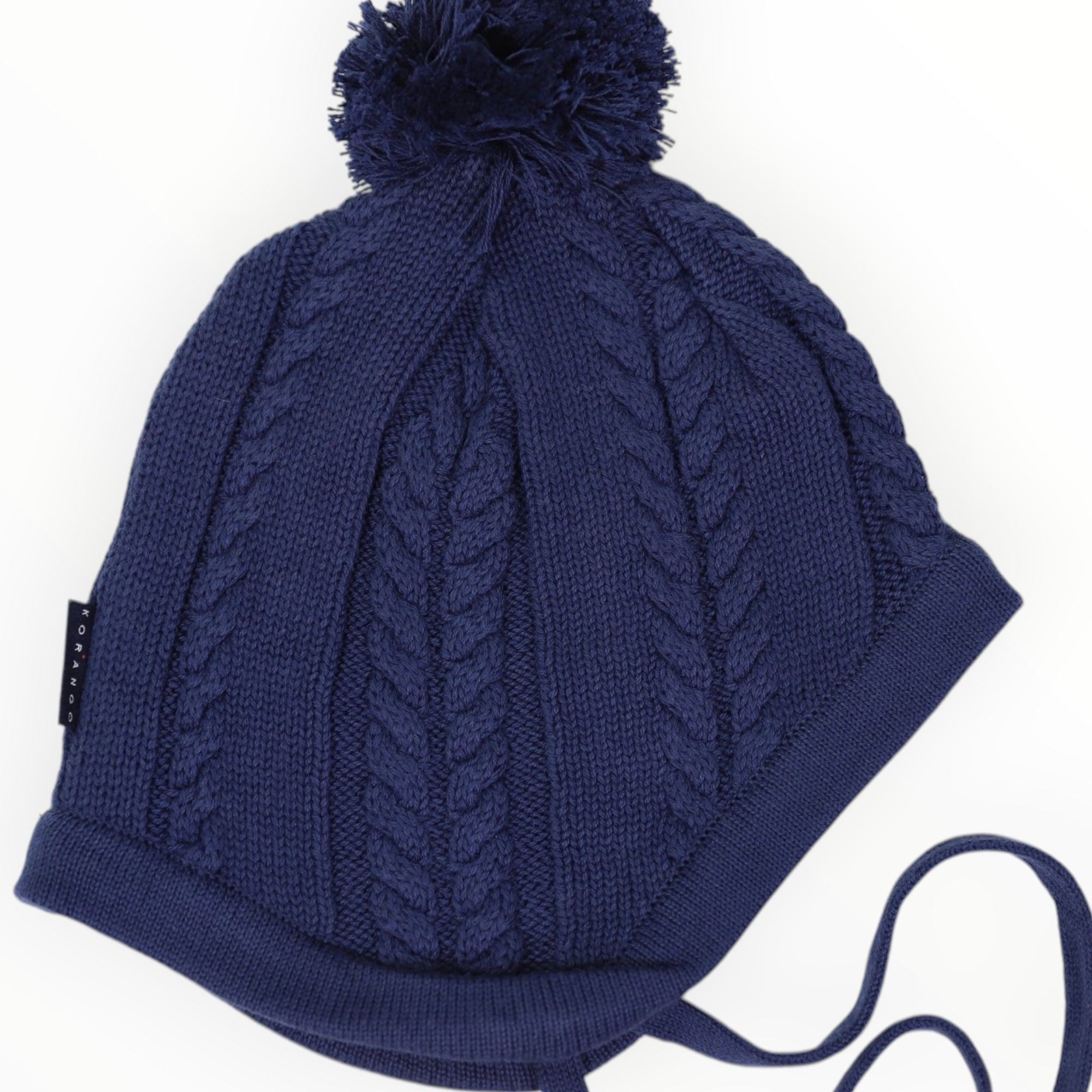 Cable Knit Beanie Classic Navy