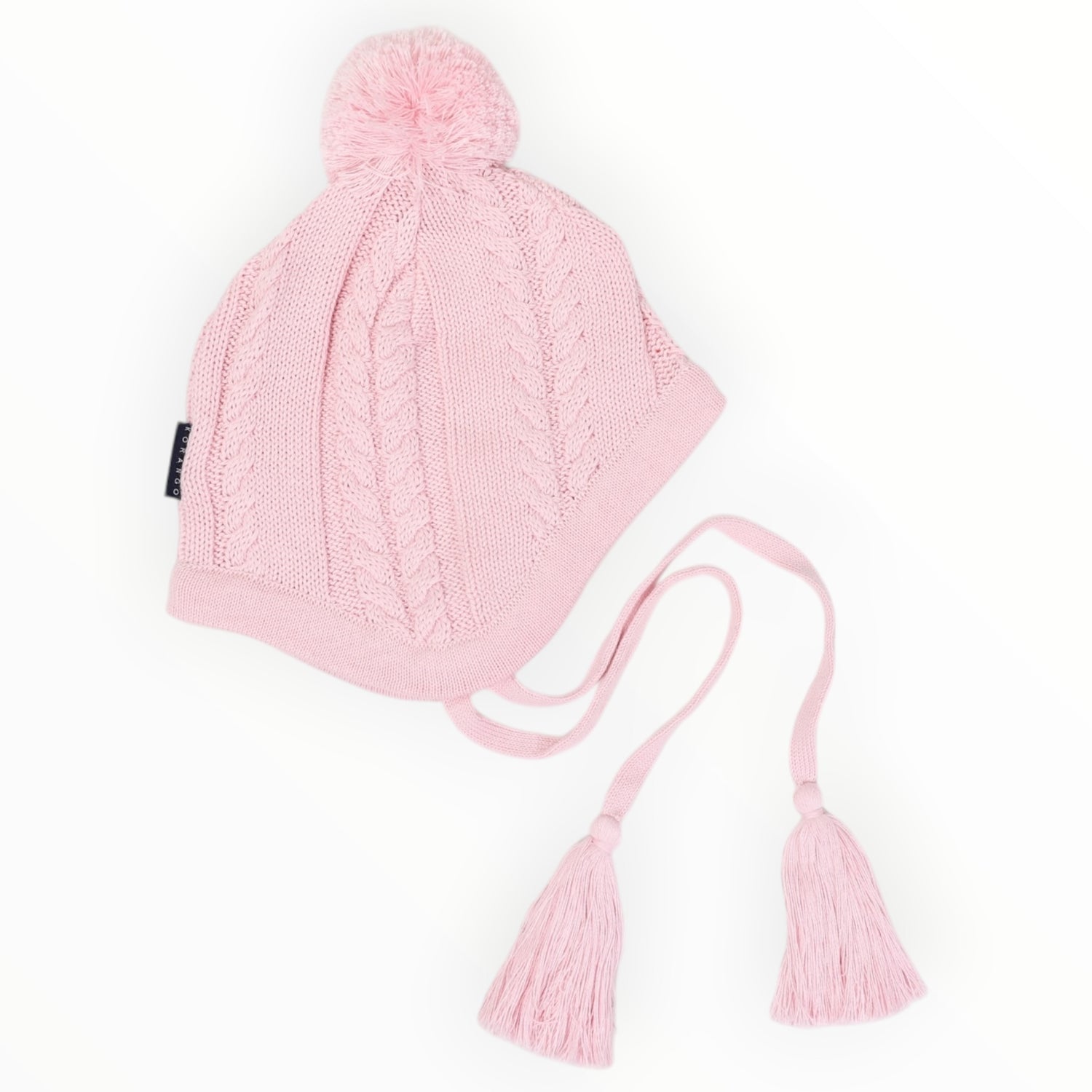 Cable Knit Beanie Classic  Pink