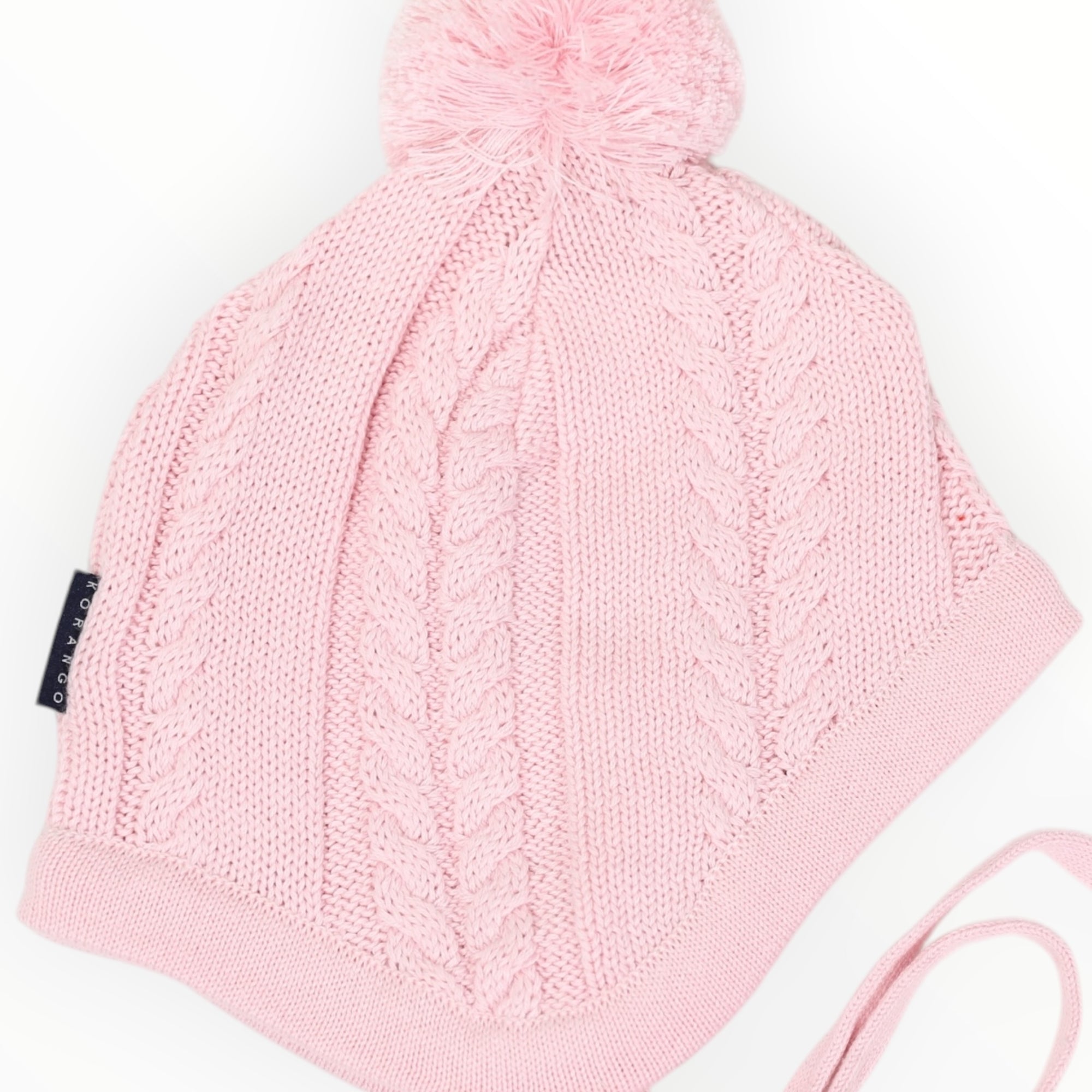 Cable Knit Beanie Classic  Pink