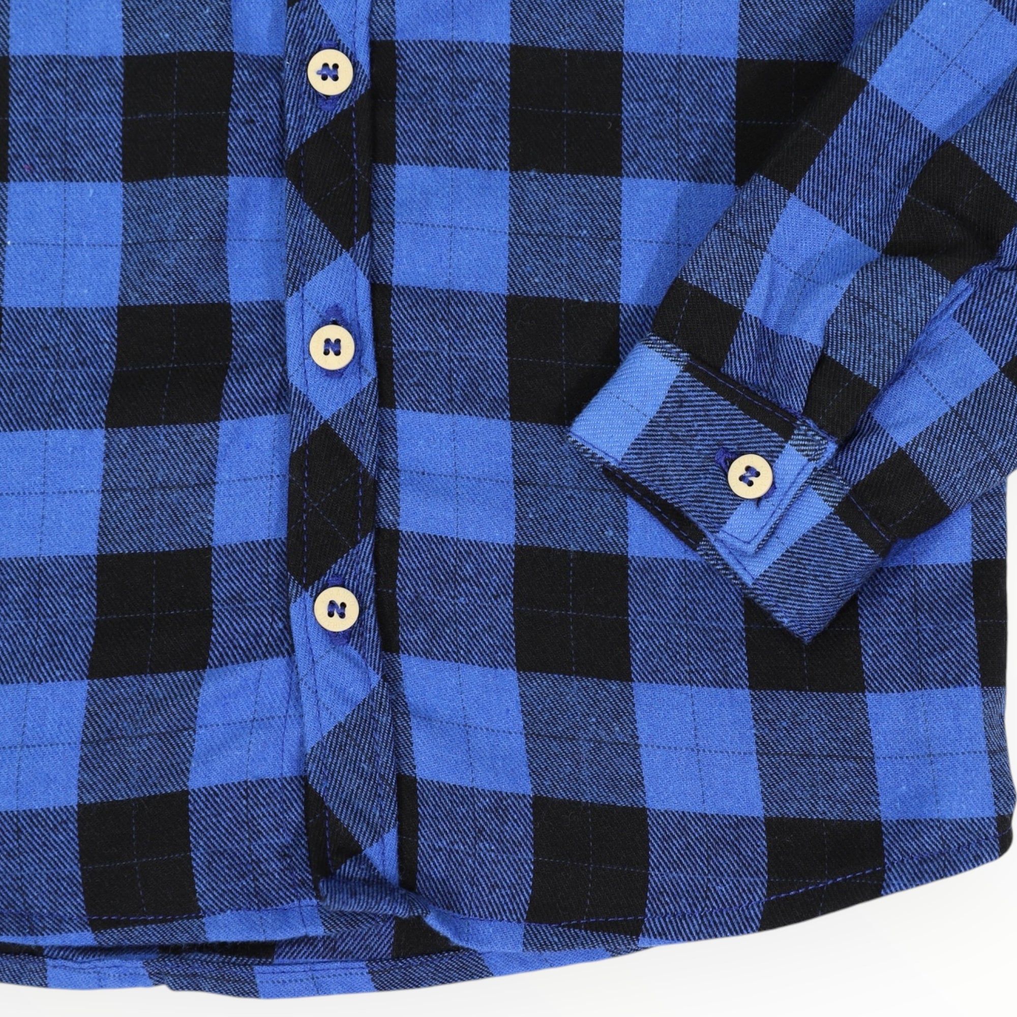 Cotton Flannelette Shirt Blue