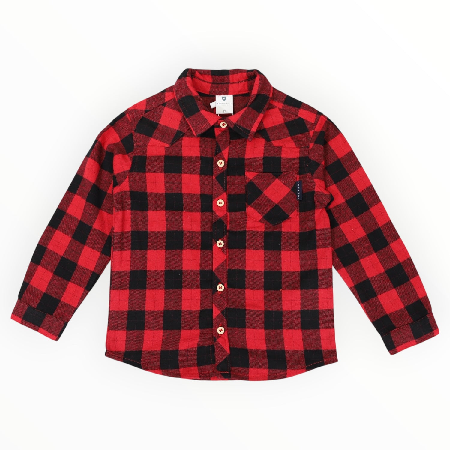 Cotton Flannelette Shirt Red