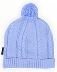 Soft Cable Knit Beanie Blue