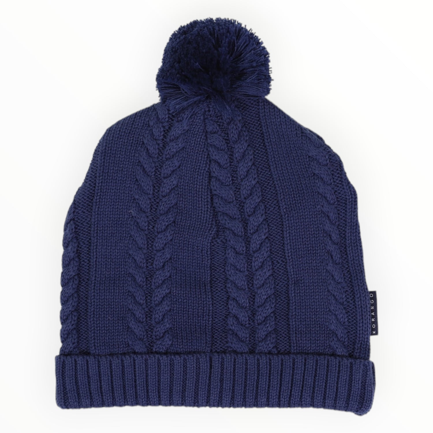 Soft Cable Knit Beanie Navy