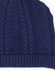 Soft Cable Knit Beanie Navy
