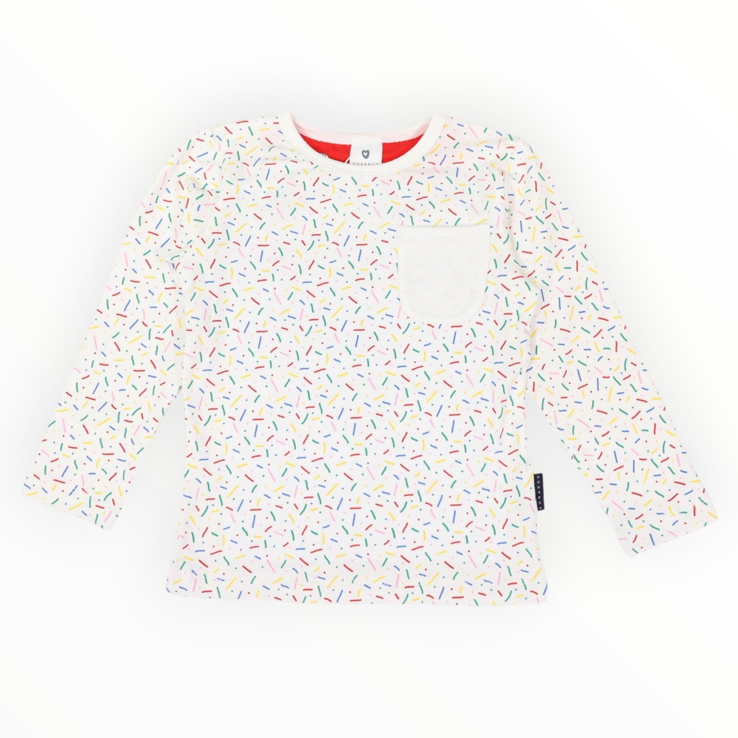 Sprinkles Tee with Pocket Beige