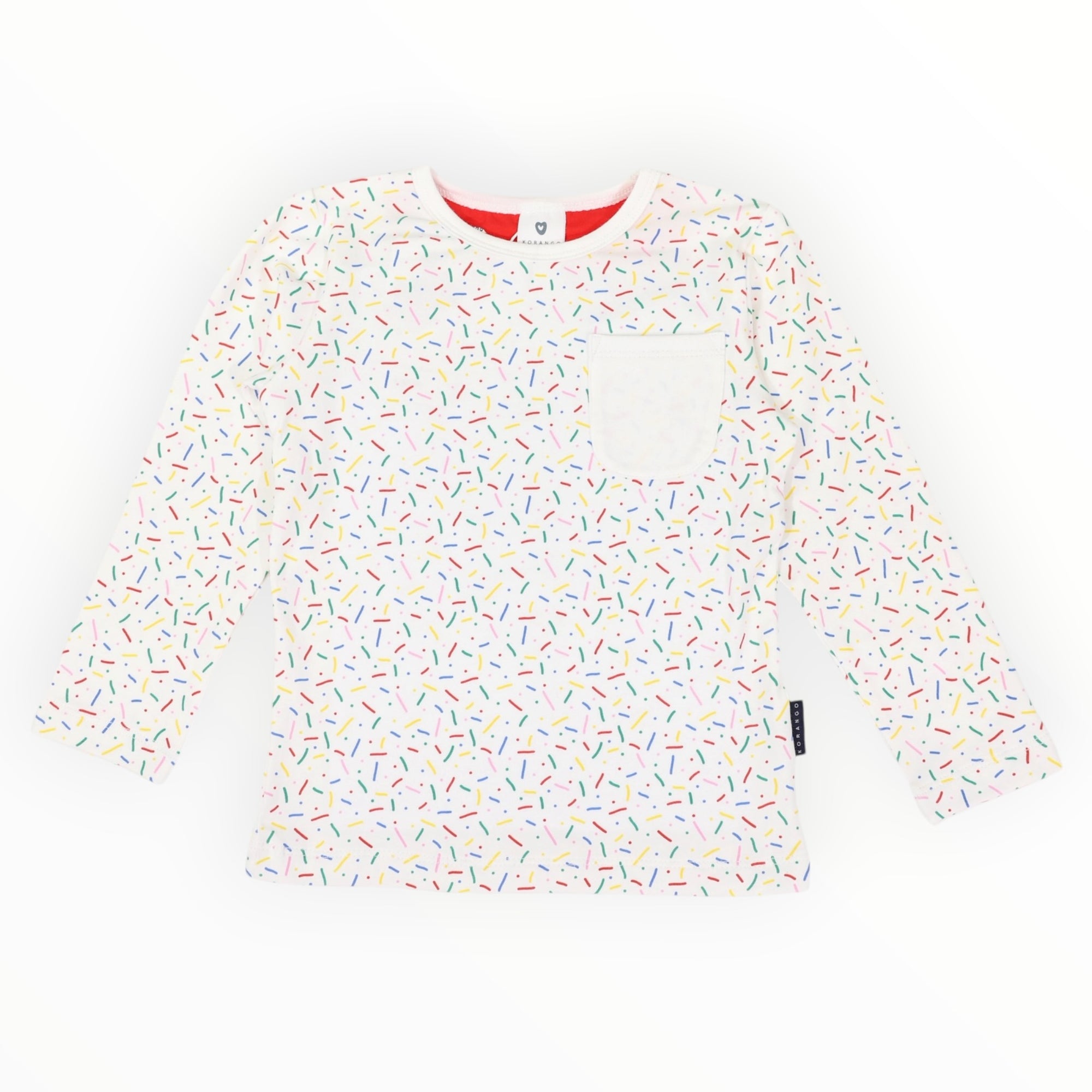 Sprinkles Tee with Pocket Beige