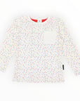 Sprinkles Tee with Pocket Beige