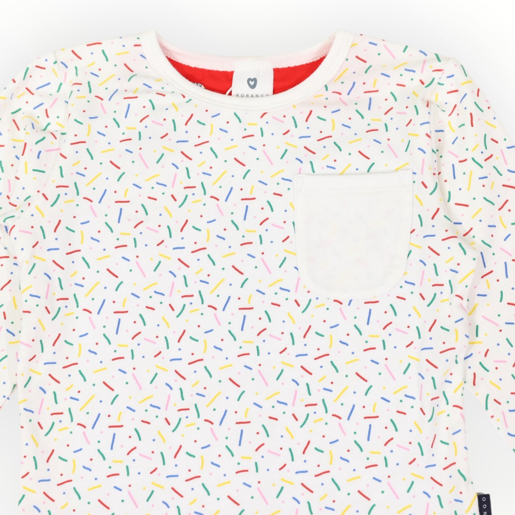 Sprinkles Tee with Pocket Beige