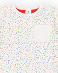Sprinkles Tee with Pocket Beige