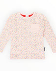 Sprinkles Tee with Pocket Pink