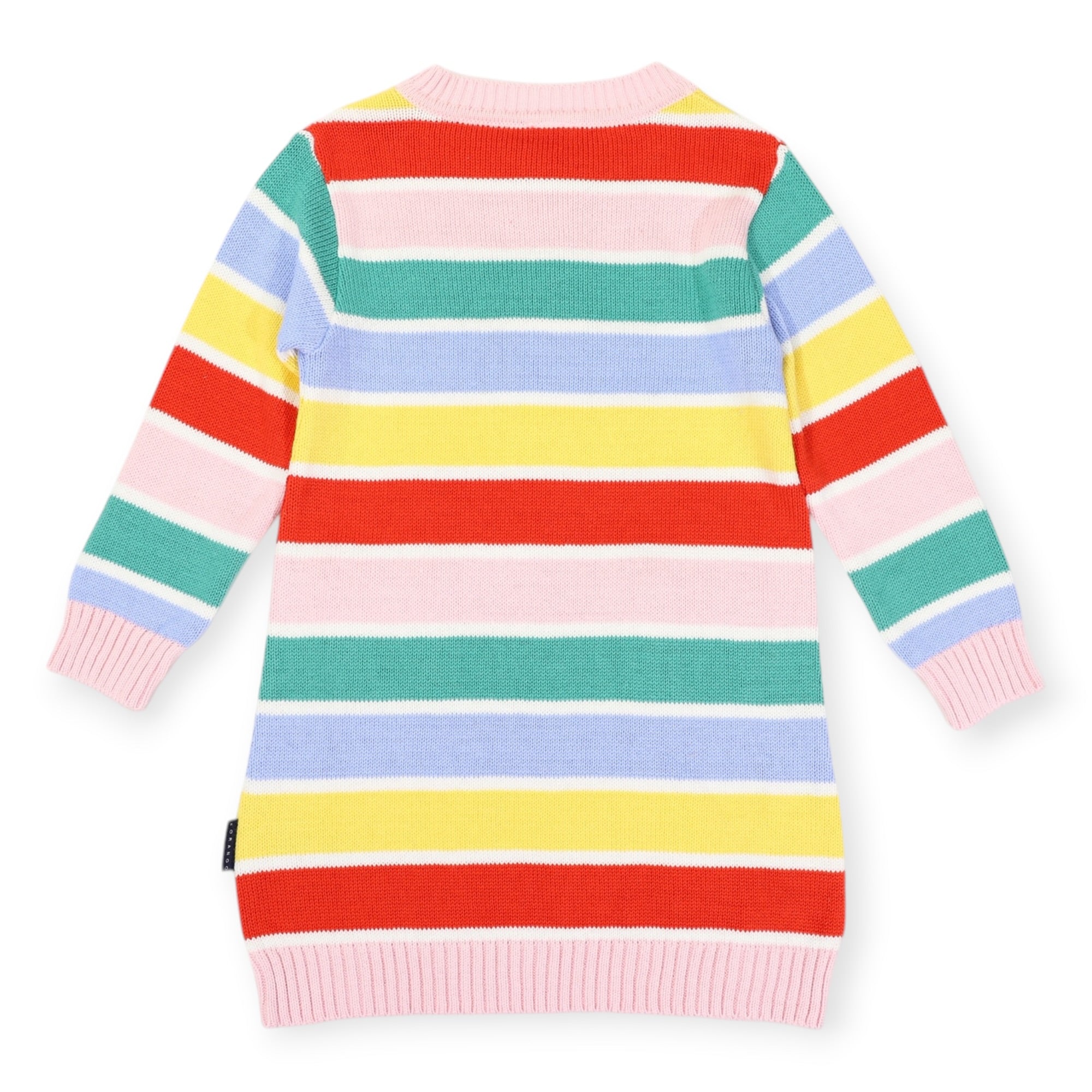 Soft Knit Striped Dress Yellow Stripe