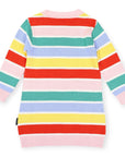 Soft Knit Striped Dress Yellow Stripe