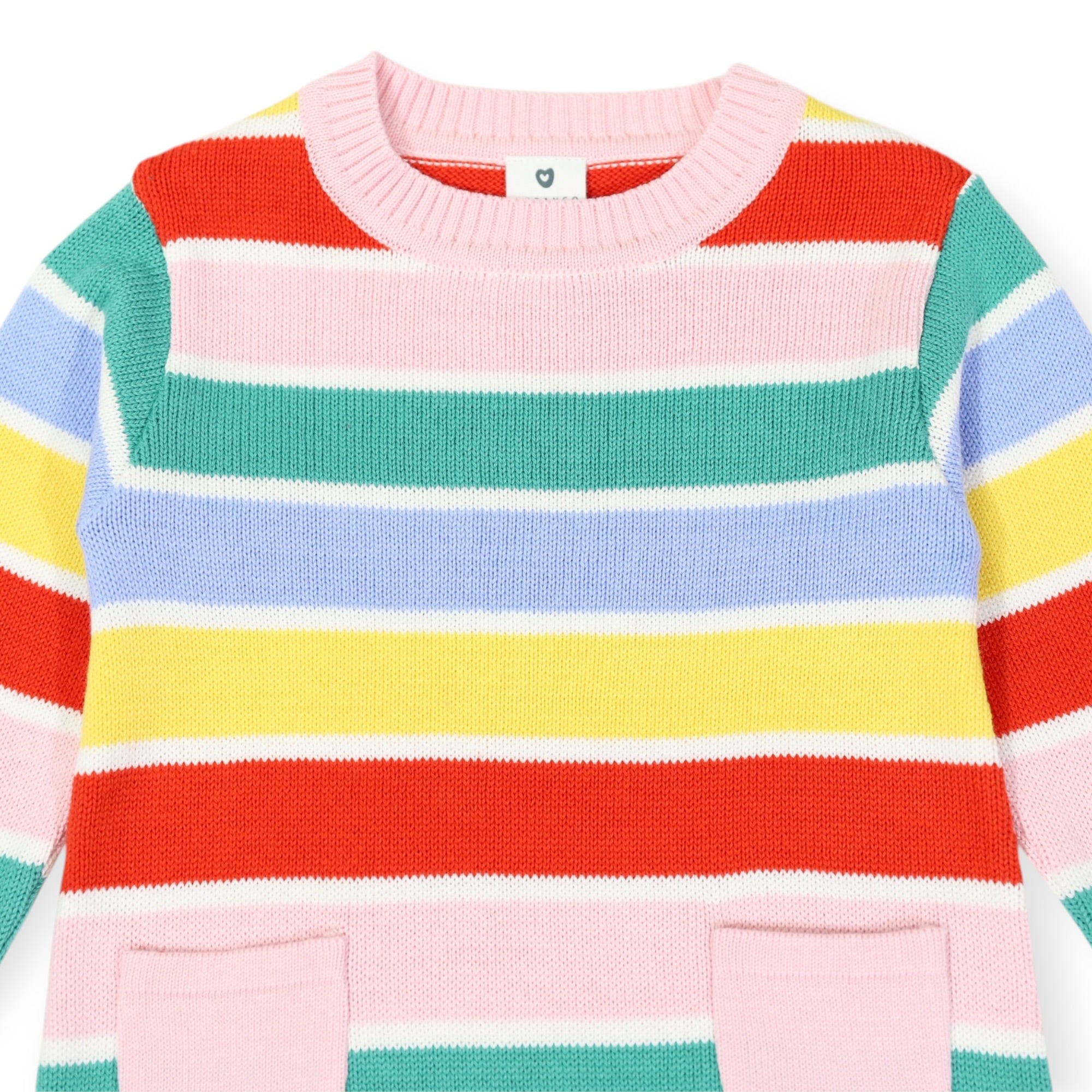 Soft Knit Striped Dress Yellow Stripe