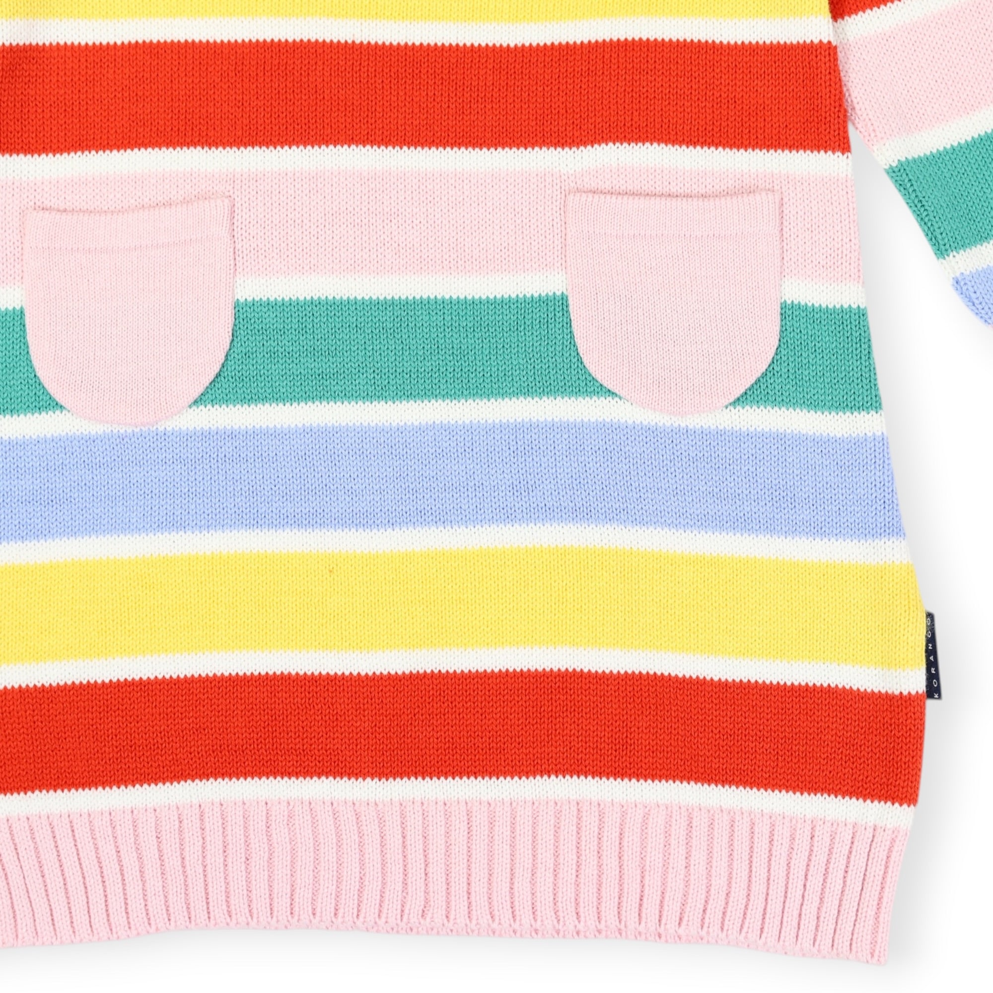Soft Knit Striped Dress Yellow Stripe