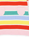 Soft Knit Striped Dress Yellow Stripe
