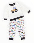 Tractor Cotton PJs Beige