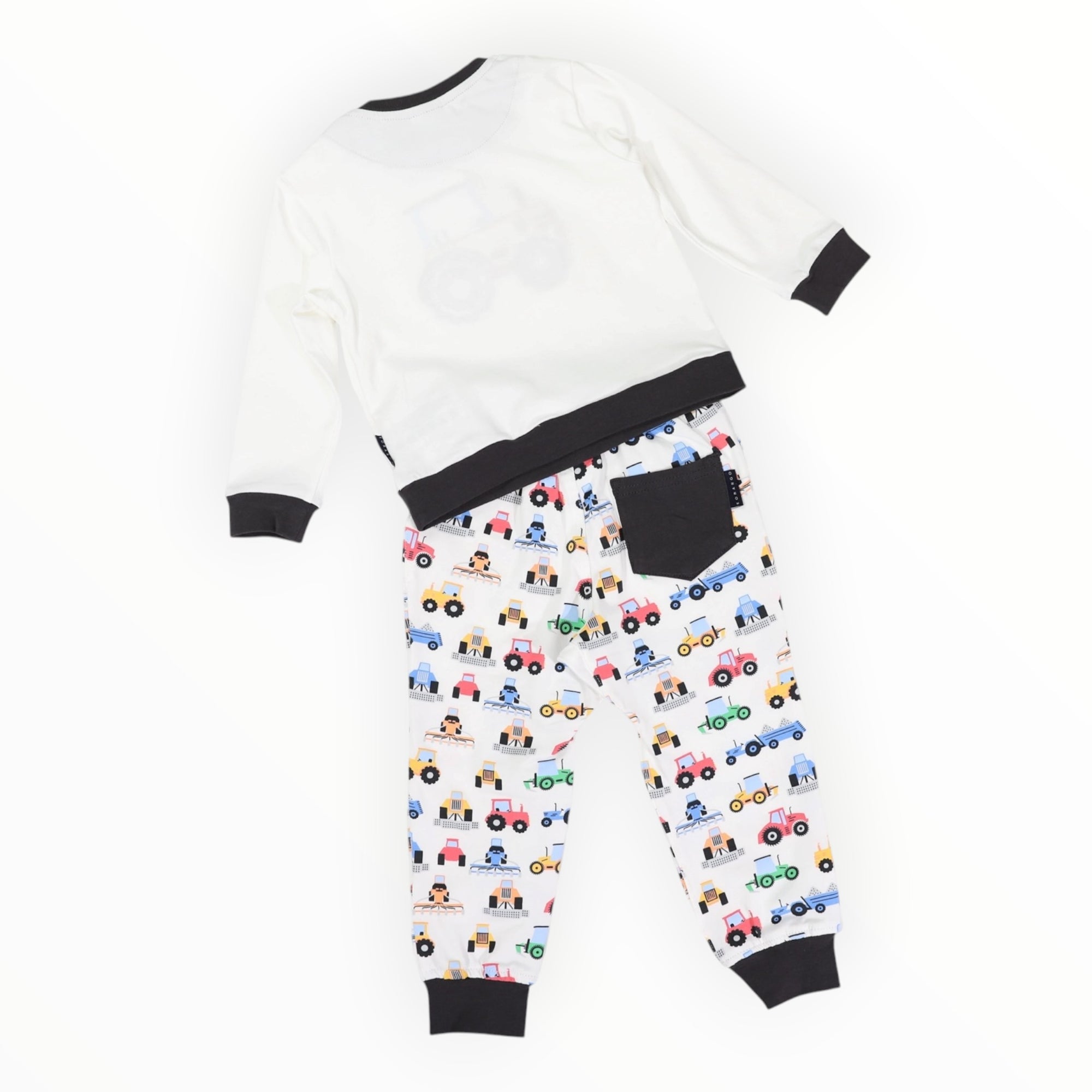 Tractor Cotton PJs Beige