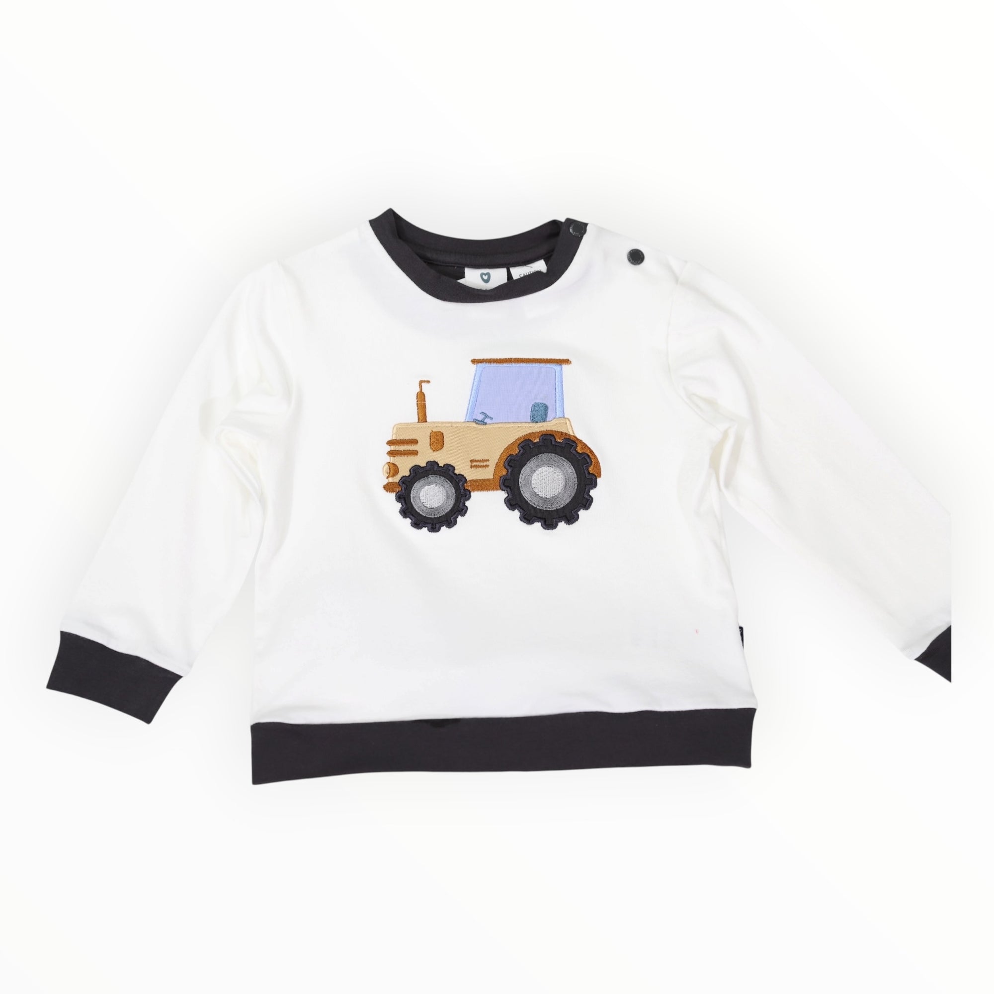 Tractor Cotton PJs Beige