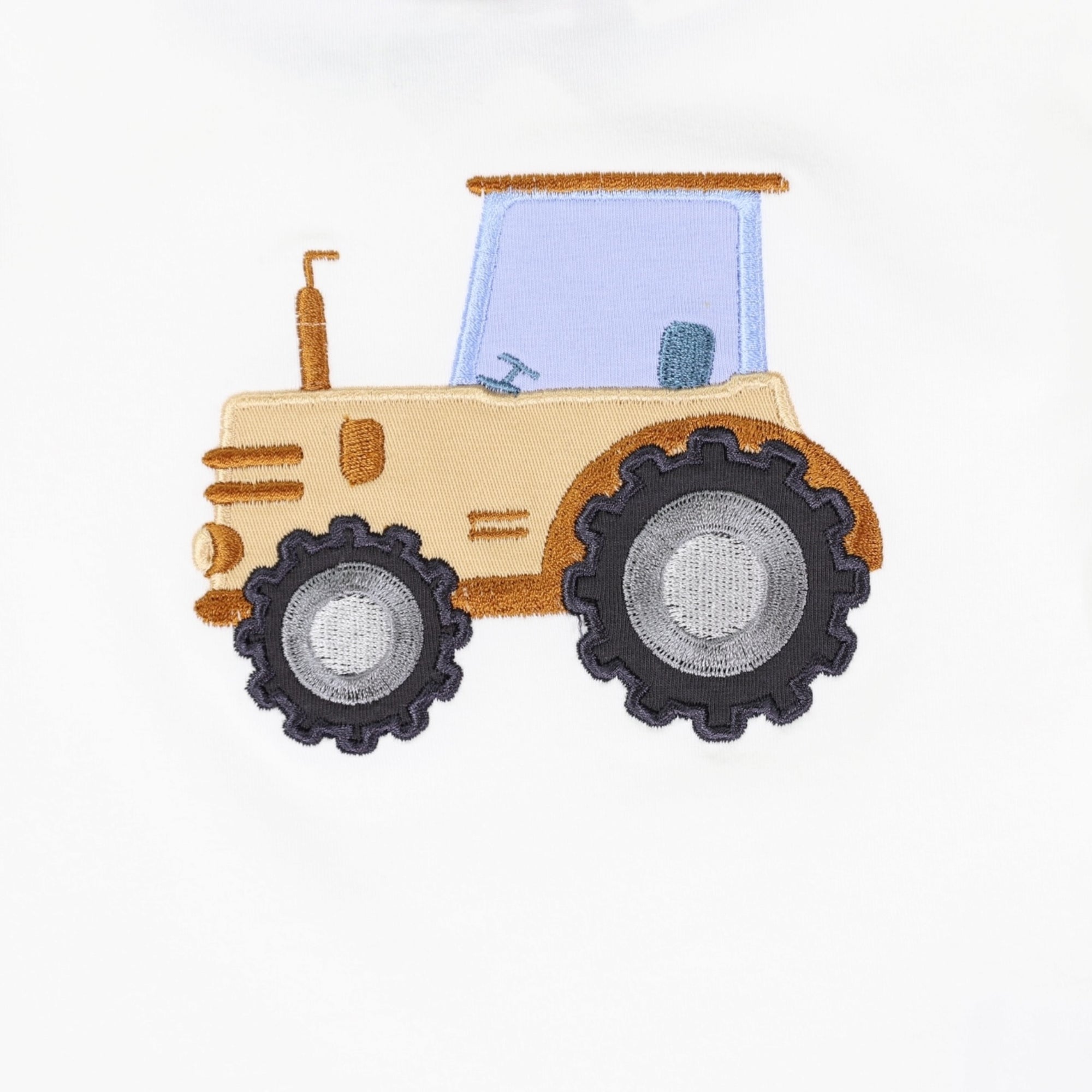 Tractor Cotton PJs Beige