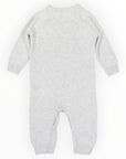 Tractor Knit Romper Grey Marle