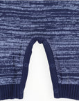 Bear Fleck Knit Romper Blue