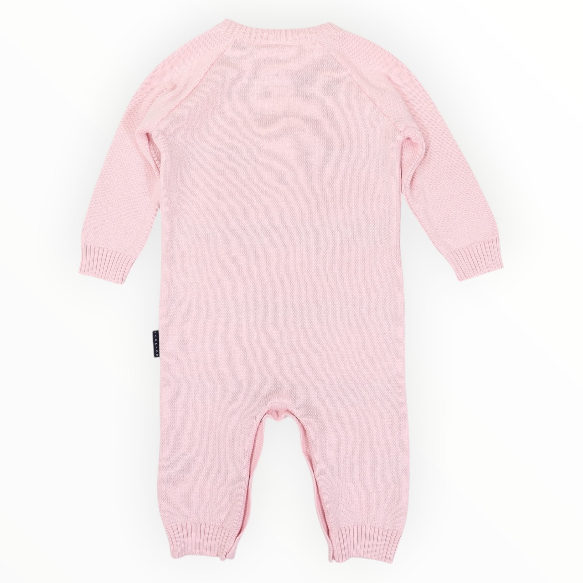 Strawberry Knit Romper Pink