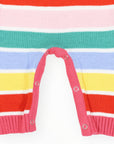 Striped Knit Romper Yellow Stripe
