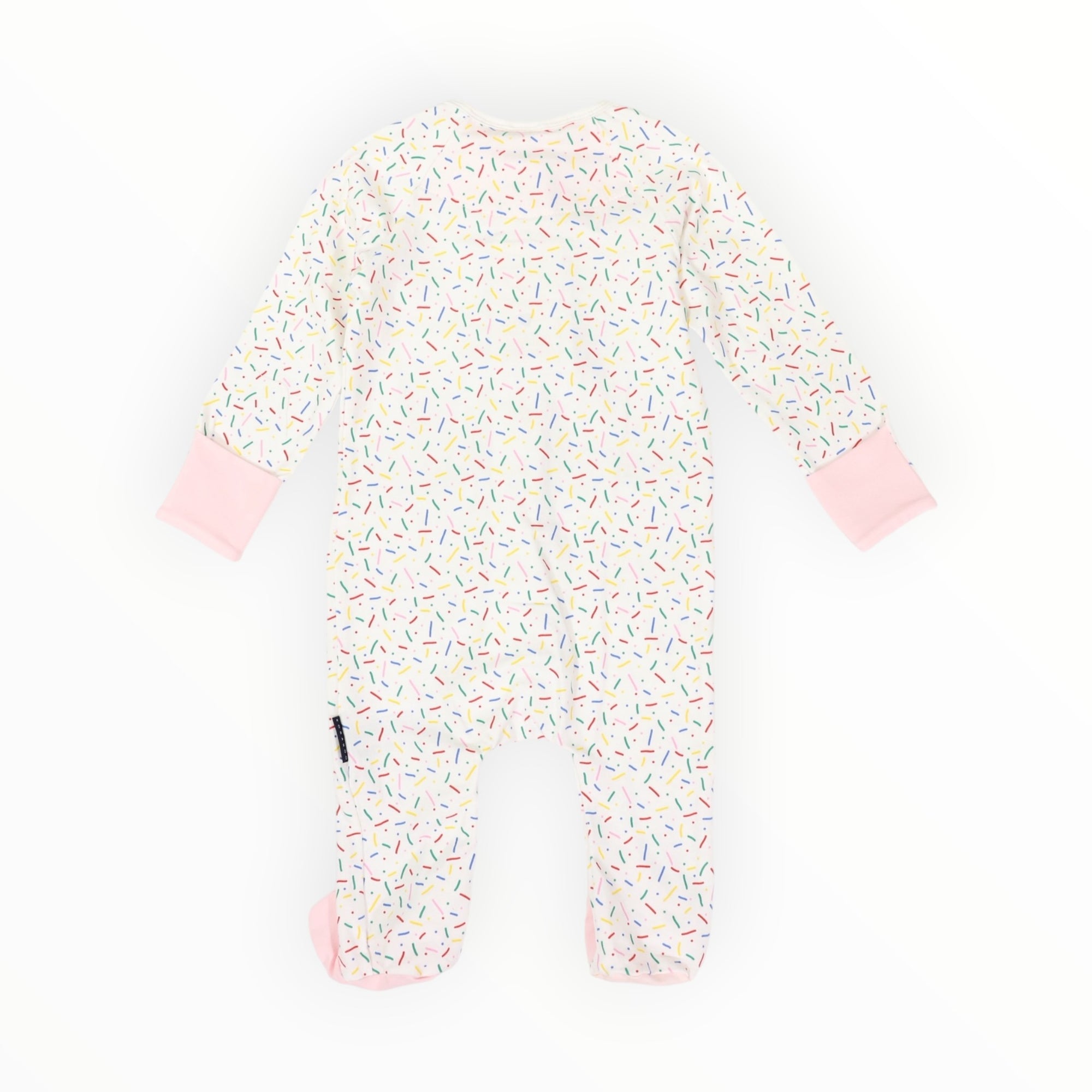 Sprinkles Zip Cotton Romper Beige