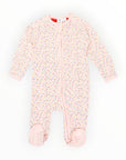 Sprinkles Zip Cotton Romper Pink