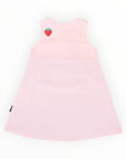 Strawberry Appliqued Cord Dress Pink
