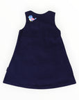 Little Wren Appliqued Cord Dress Navy