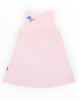 Little Wren Appliqued Cord Dress Pink