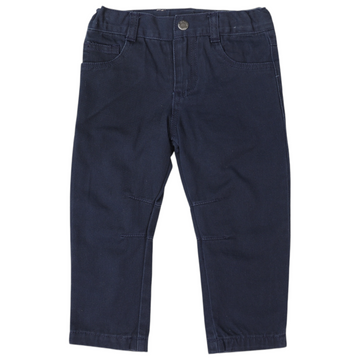 Stretch Twill Chinos with Adjustable Waist Navy