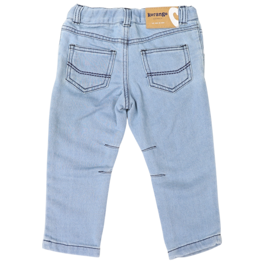 Denim Jean with Adjustable Waist Light