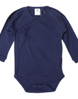 Organic Pointelle Bodysuit Navy