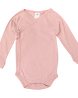 Organic Pointelle Bodysuit Pink