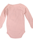 Organic Pointelle Bodysuit Pink