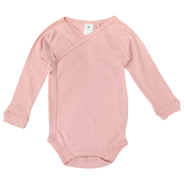 Organic Pointelle Bodysuit Pink