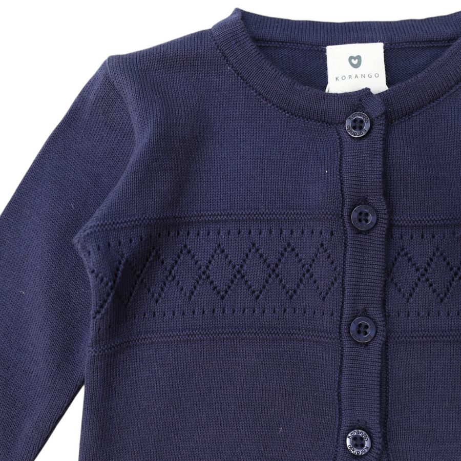 Knit Cardigan Navy